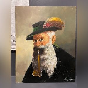Antique Acrylic Portrait
